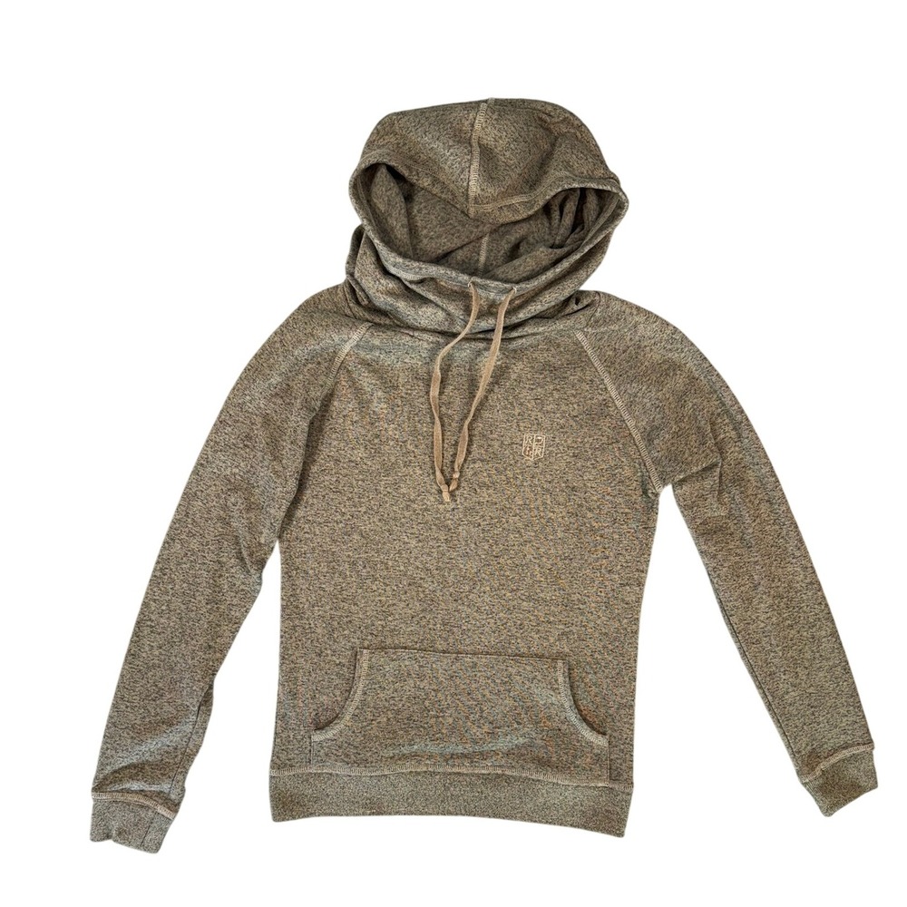 Straight Down Heather Gray Pullover Hoodie S Golf Leisure Athleisure Fleece EUC